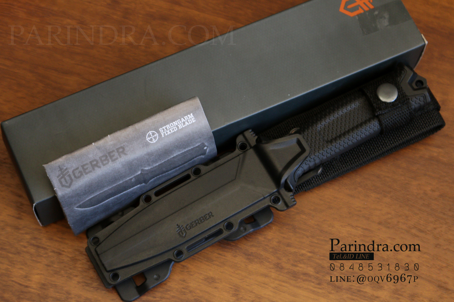 มีดใบตาย Gerber Strong Arm Semi serrated Fixed Blade OEM สีดำ ขนาด 10 นิ้ว หล่อสุดๆ A++