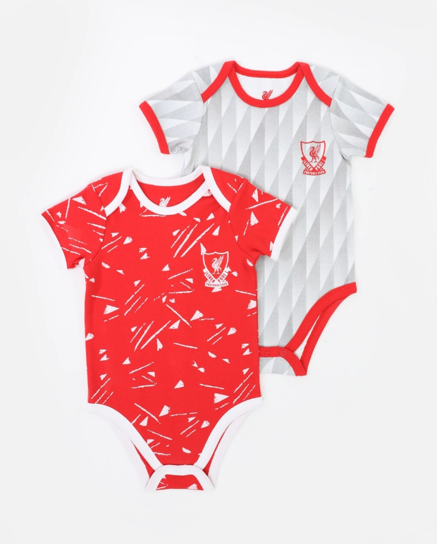 เสื้อเด็กลิเวอร์พูลลายเสื้อเหย้า 2 Pack Retro Body Suits ของแท้