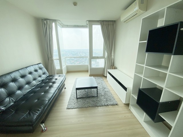 ให้เช่าคอนโดเอ็มโซไซตี้ แจ้งวัฒนะ - เมืองทองธานี ตึก A 50 ตร.ม. 2 ห้องนอน แอร์ 3 ตัว เฟอร์ครบ ใกล้เมื่องทอง