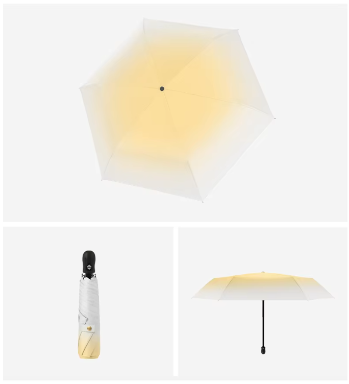 ร่มพับ 3 ตอน 6 ก้าน 21 นิ้ว UV Ultra Slim เปิด-ปิด อัตโนมัติ รุ่น LY-SS190601261 (ร่มเบา)