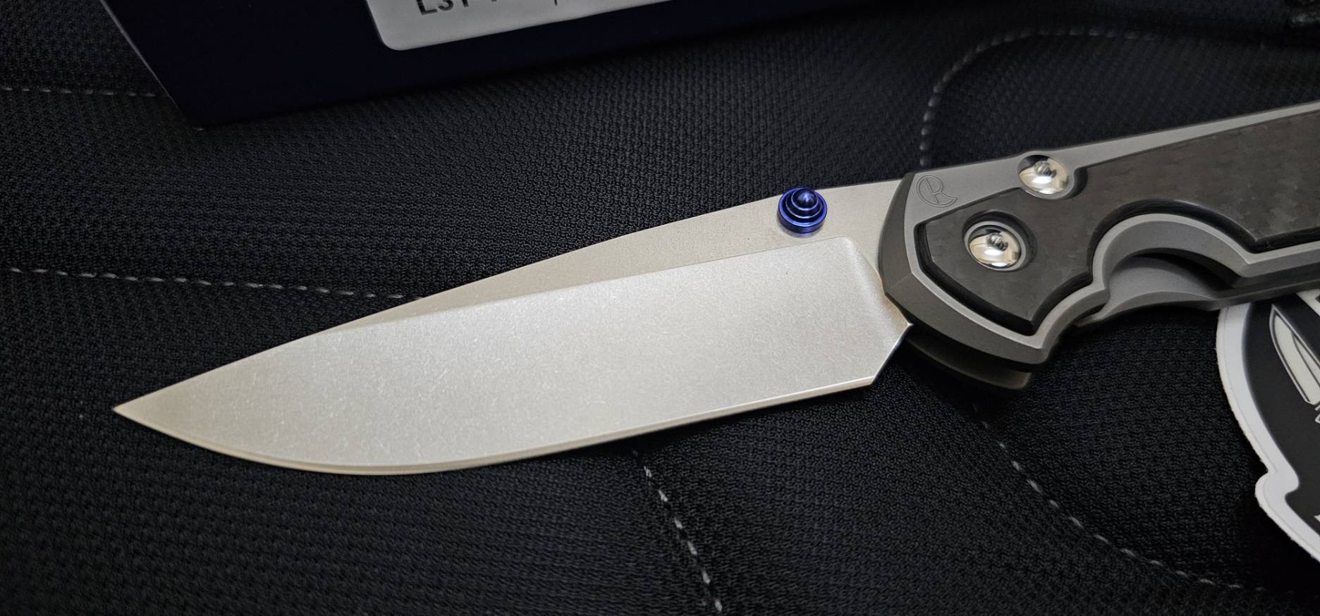 Chris Reeve Large Sebenza 31 Exclusive Knife Black Carbon Fiber (3.6" SW)