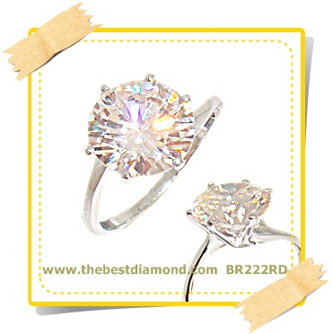 BR222RD+++แหวนชูขนาดเกือบ 4 กะรัต+++เรียบ หรูหรา สวยมากๆๆๆ เพชรแวววาว เหมือนจริงมากๆเล่นไฟสุดๆ วงนี้ต้องมีไว้ แบบยอดนิยม ไม่ตกtrend เพชรแบบHeart&Arrow