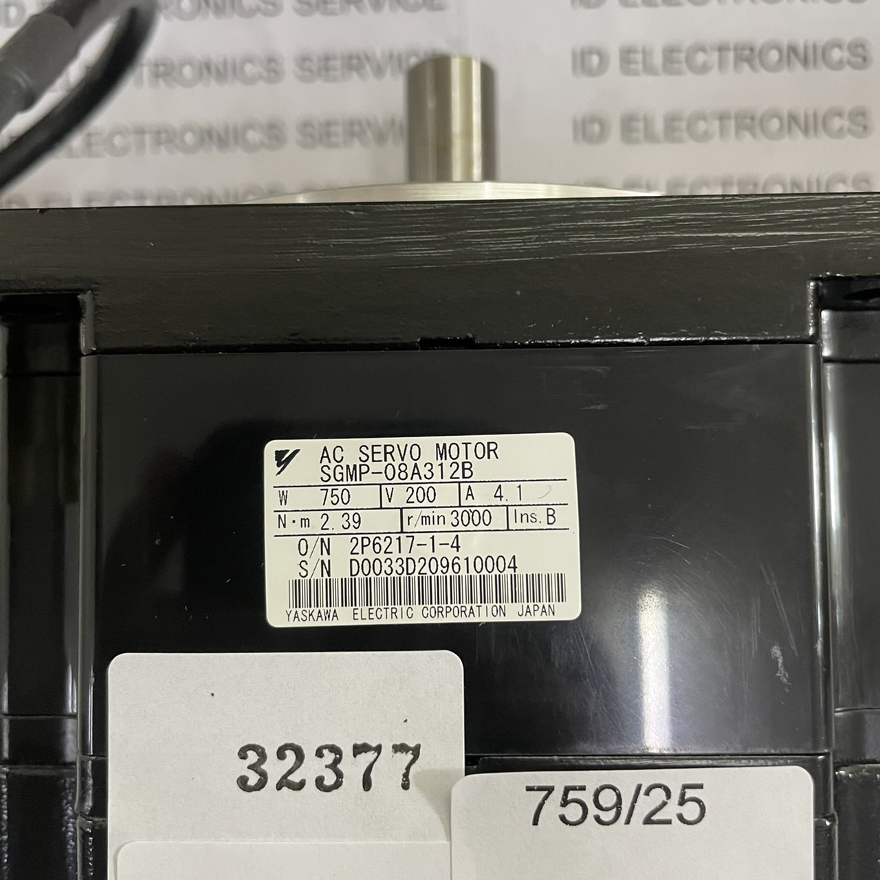 SGMP-08A312B SERVO MOTOR " YASKAWA "