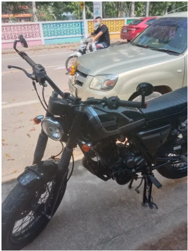 กระจกปลายแฮนด์ ทรงกลมมิเนียมทั้งชิ้น (ใส่ได้ทุกรุ่น) กระจกสีใสไม่หลอกตา+น็อต