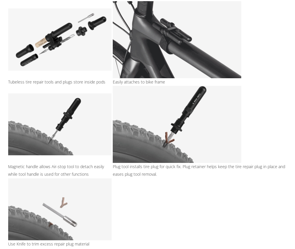 เครื่องสำหรับซ่อมยาง Tubeless TOPEAK TUBI POD X TUB-PDX