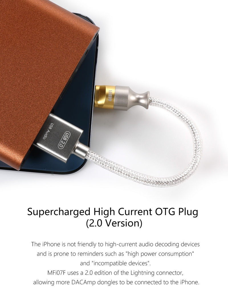 DD MFi07F สายแปลง Lightning เป็น USB 2.0 OTG สำหรับต่อกับอุปกรณ์เครื่องเสียง ประกันศูนย์ไทย