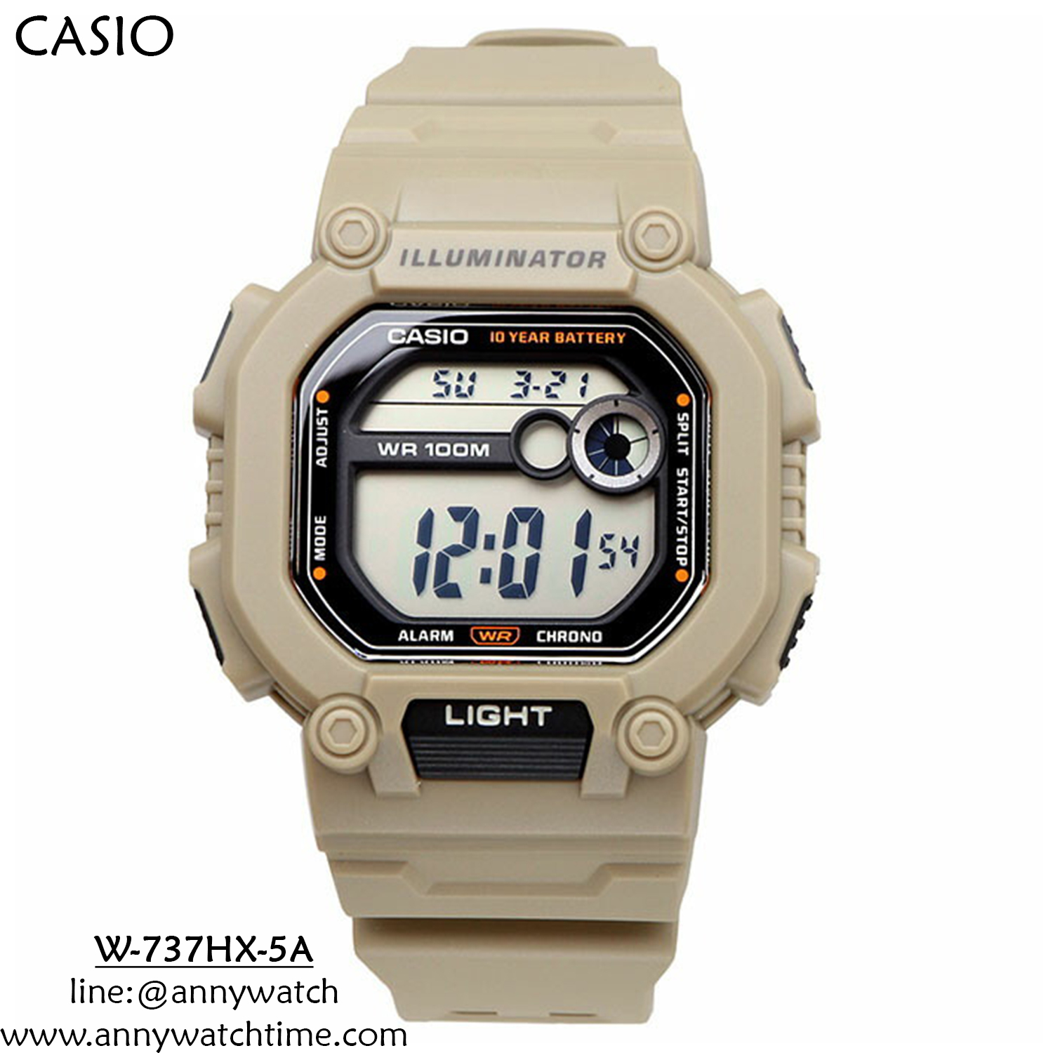 CASIO W-737HX-5A