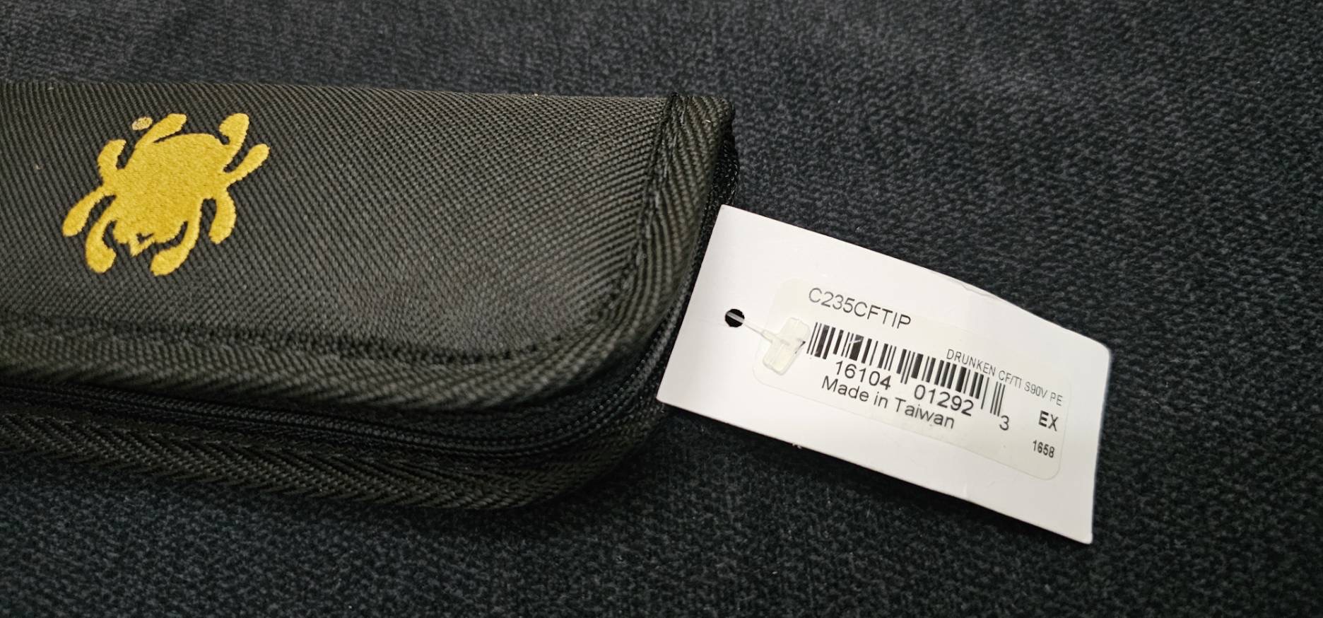 Spyderco Sinkevich Drunken Frame Lock Knife Carbon Fiber