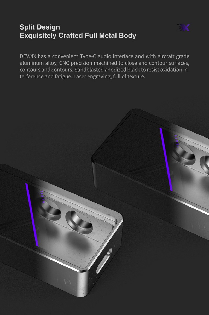 Simgot DEW4X DAC/AMP พกพาจิ๋ว ชิป DAC CS43198 x2 ถอดอัพเกรดสายได้ ประกันศูนย์ไทย