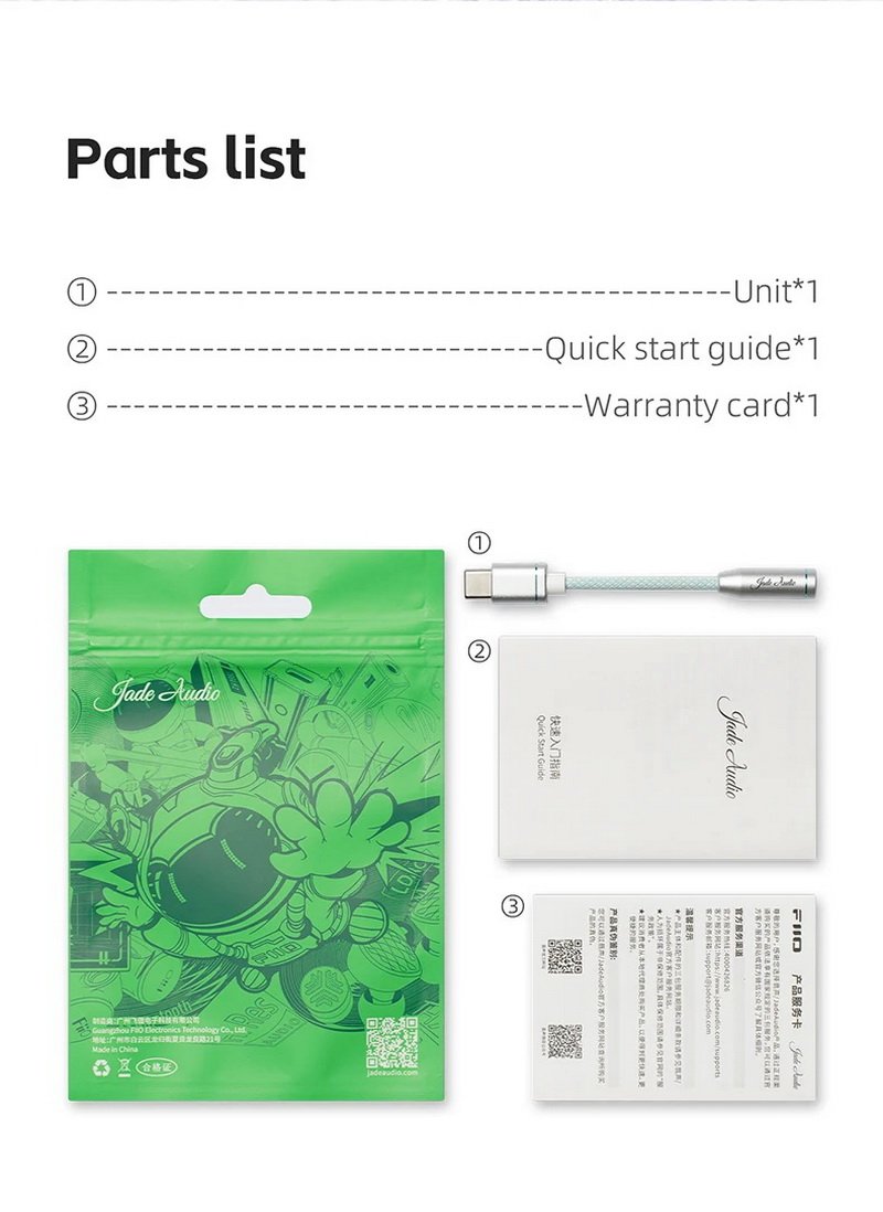 FiiO JadeAudioJA11 DAC/AMP หางหนู รองรับ 32bit/384kHz, DSD128, Hi-Res ประกันศูนย์ไทย