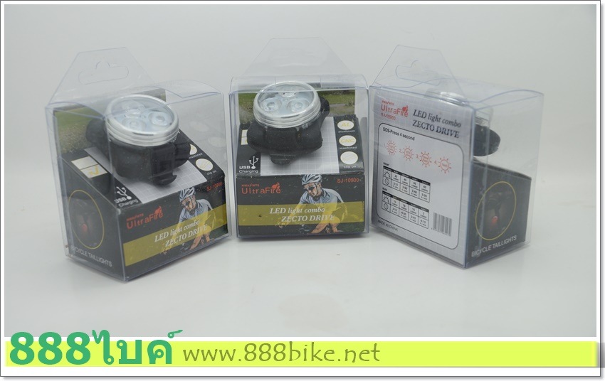 ไฟหน้า ULTRAFIRE 3Leds รุ่น SJ-10900 ชาร์จ USB ได้