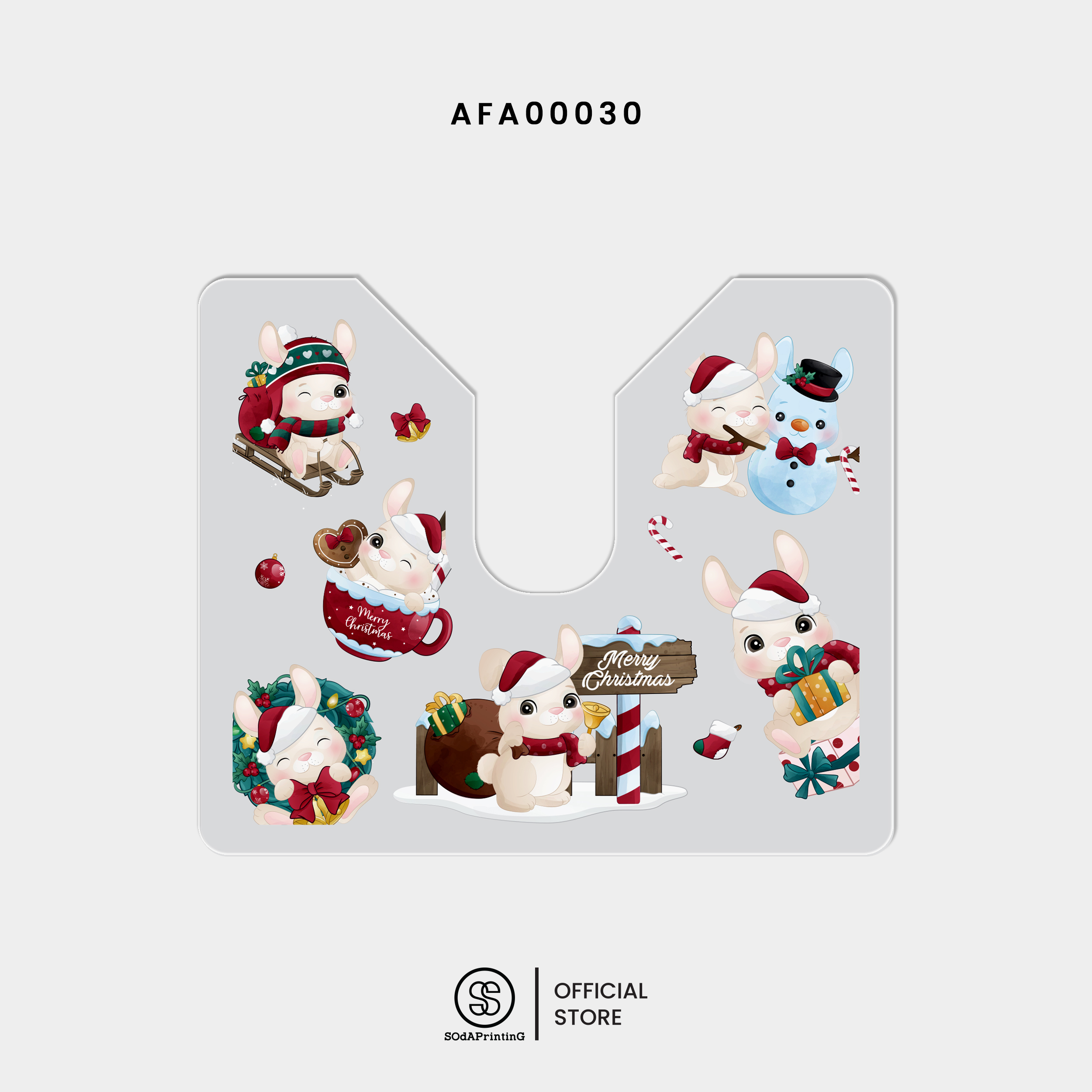 กรอบภาษีรถยนต์ พรบ. Acrylic Frame Christmas Collection | รหัส AFA00027-AFA00031 #กรอบภาษีรถยนต์