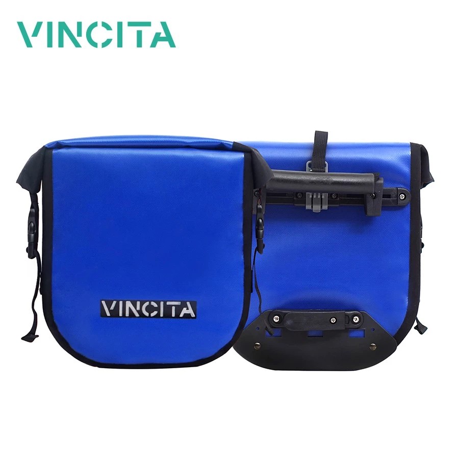 VINCITA B050WP-V กระเป๋าแพนเนียร์กันน้ำเล็ก *ราคาสำหรับ 1 คู่" วางบนตะแกรงหน้าหรือหลัง