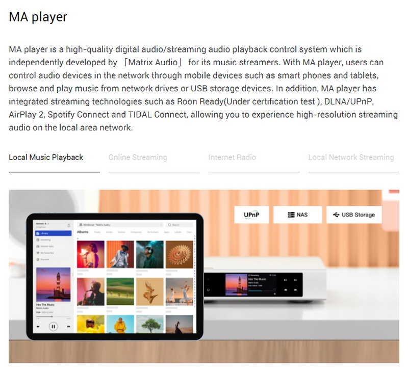 Matrix Audio Element S เครื่องเล่นเพลงเครือข่ายตั้งโต๊ะ พร้อมเอาต์พุต USB DAC ประกันศูนย์ไทย