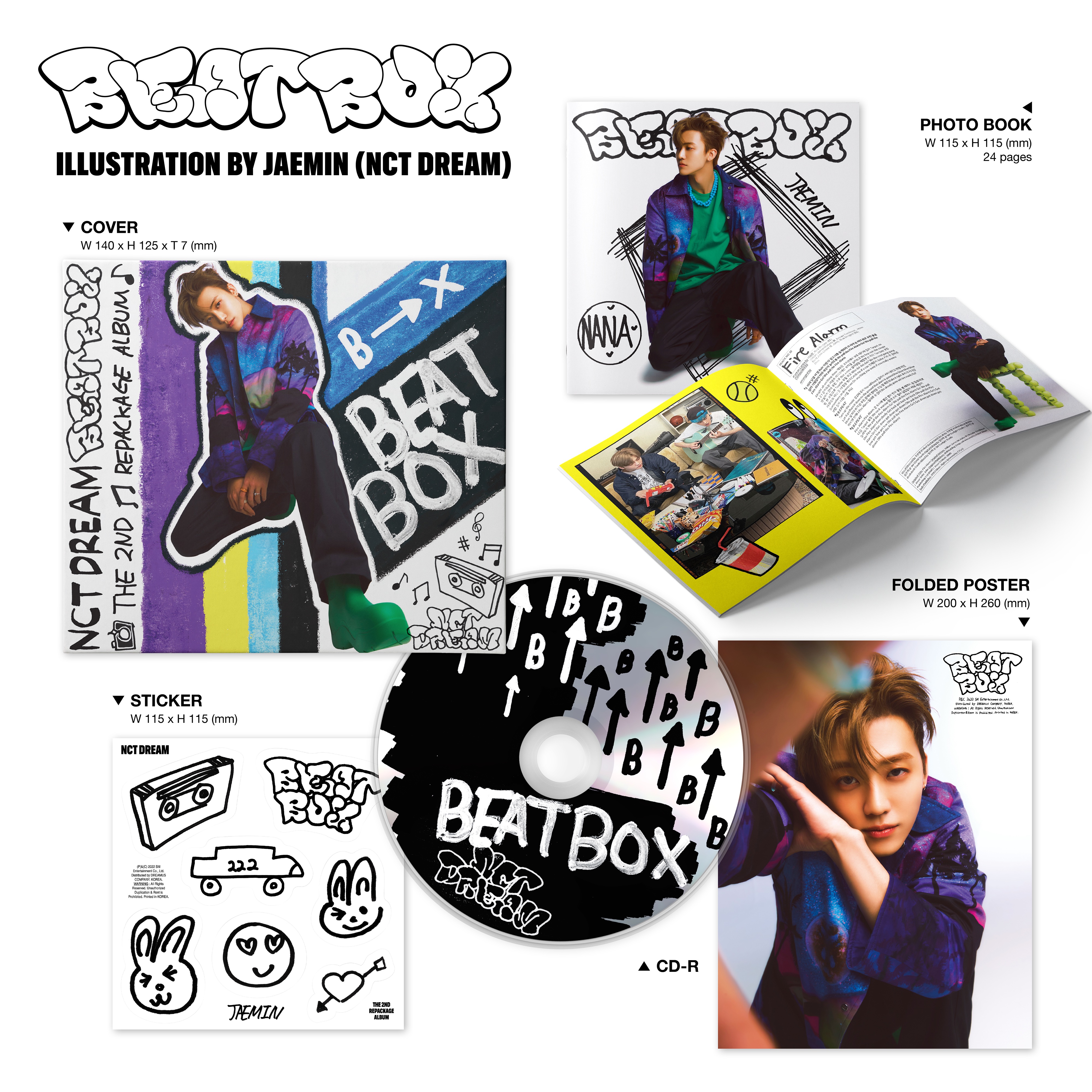#NCTDREAM - The 2nd Album Repackage [Beatbox] (Digipack Ver.) (Random Ver.) -ปิดพรี2022-05-30 / รอ 14-25วัน-