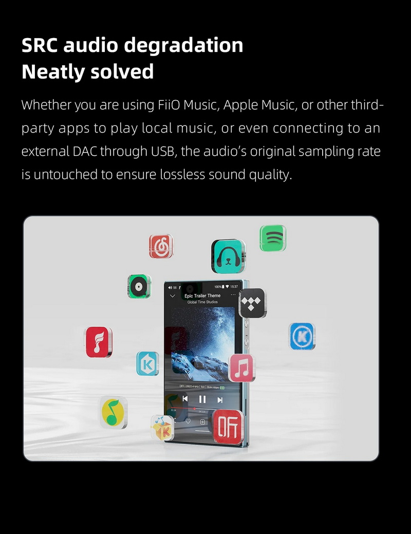 FiiO JM21 DAP พกพา ชิป Dual CS43198 + Dual SGM8262 รองรับ Hi-Res ประกันศูนย์ไทย