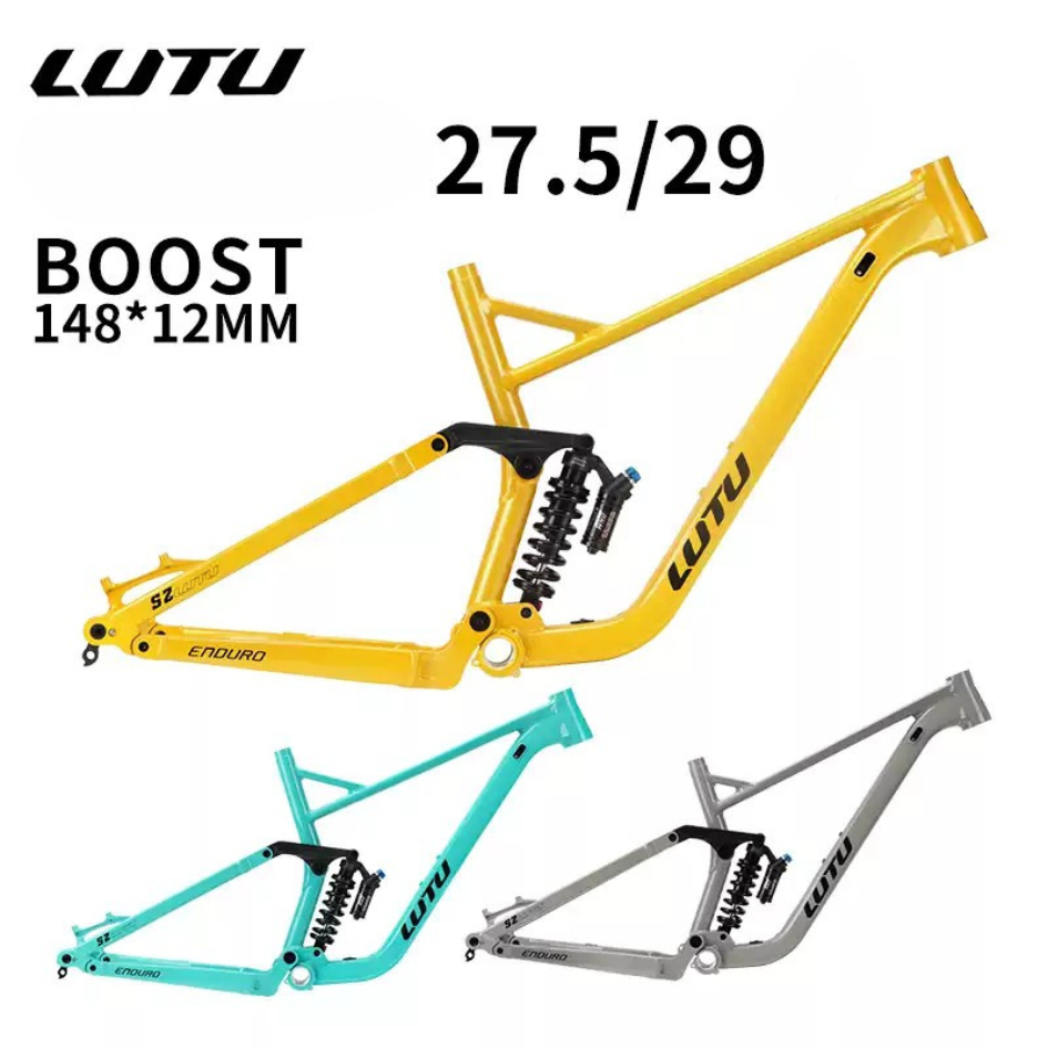 เฟรมจักรยาน LUTU Model 2711 Enduro Land Soft Tail MTB Frame | 29”/27.5” Downhill Mountain Bike Frame (อลูมิเนียมอัลลอย)