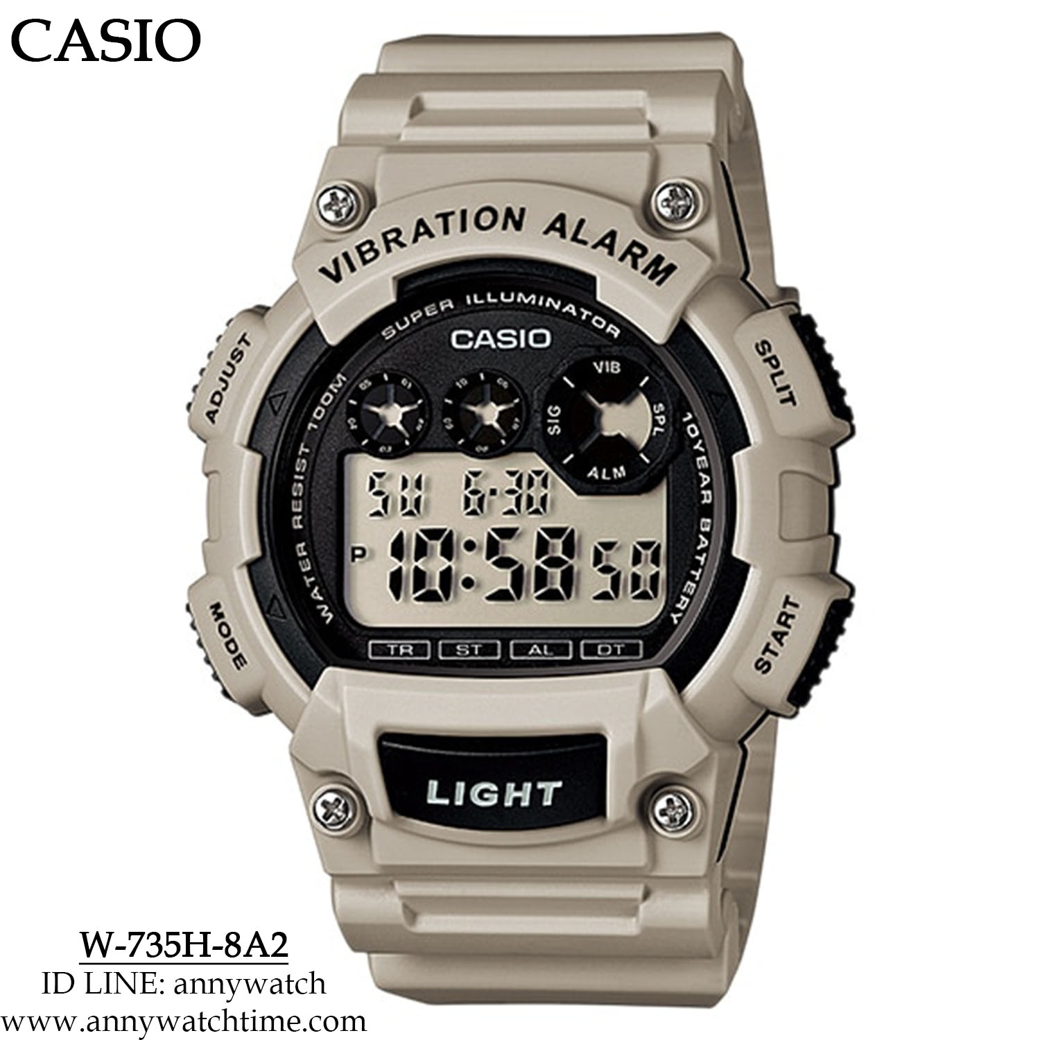 CASIO W-735H-8A2