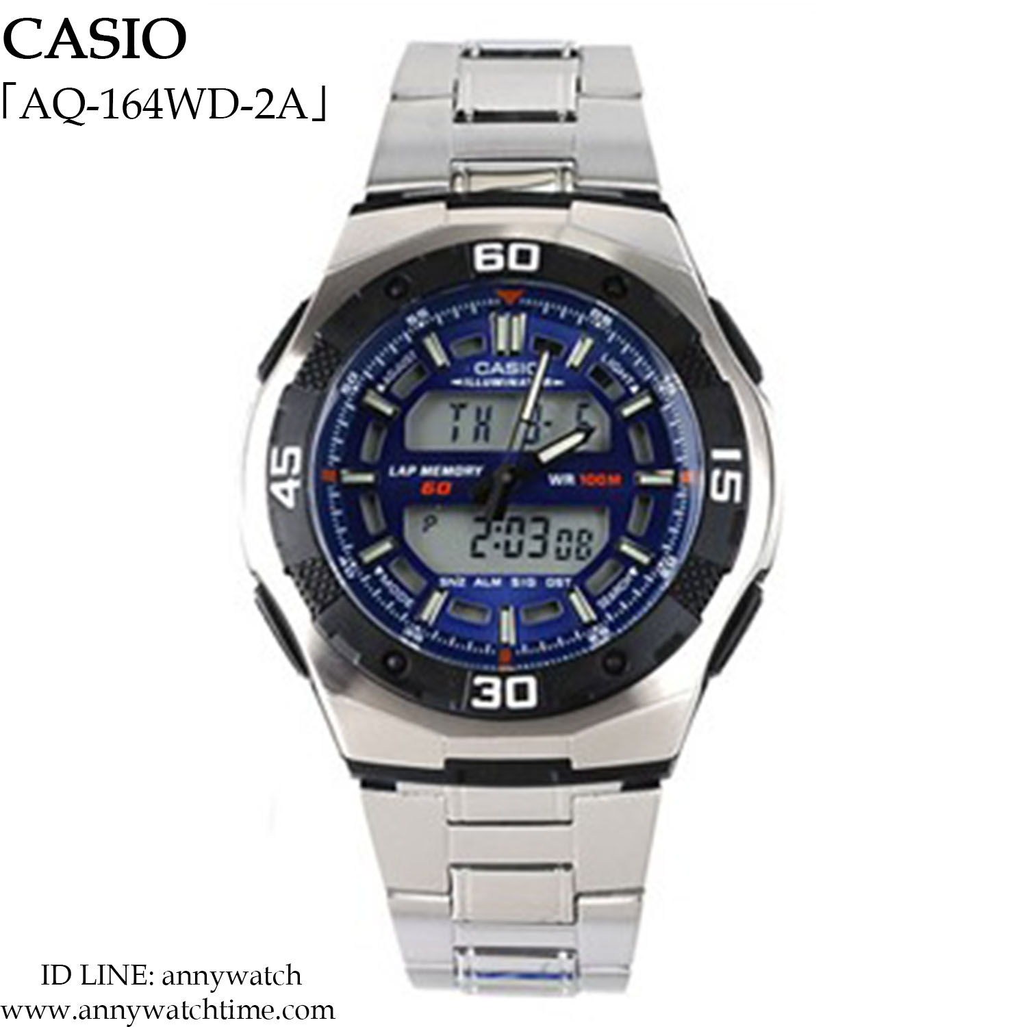 CASIO AQ-164WD-2A