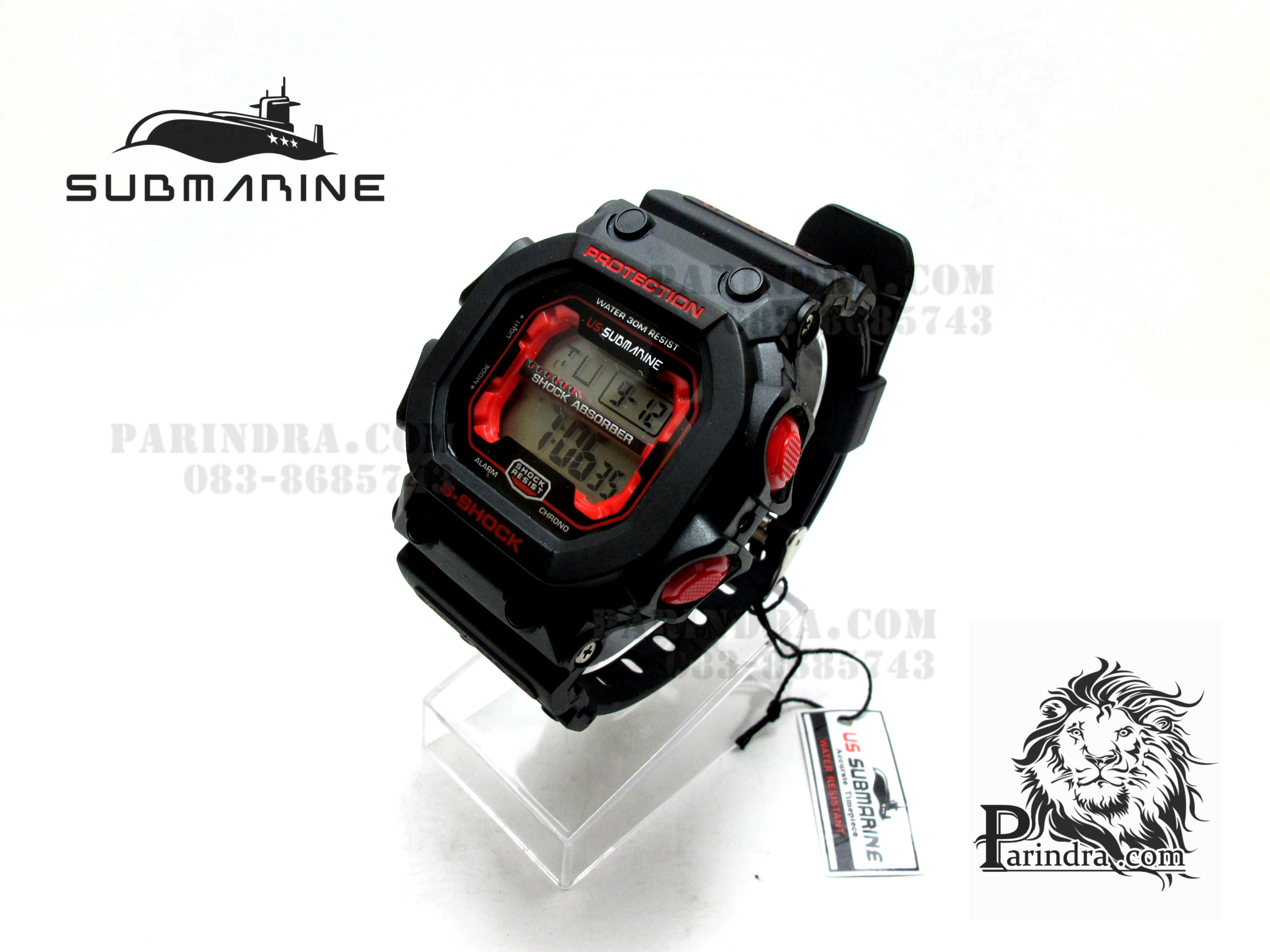 นาฬิกา US submarine รุ่น TP1280M สีดำ-แดง คล้ายรุ่น King G-shock