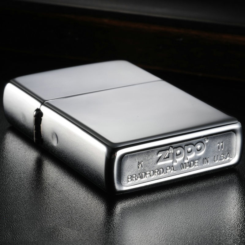 ไฟแช็ค Zippo แท้ สีเงิน " Zippo 250 High Polished Chrome " แท้นำเข้า 100%
