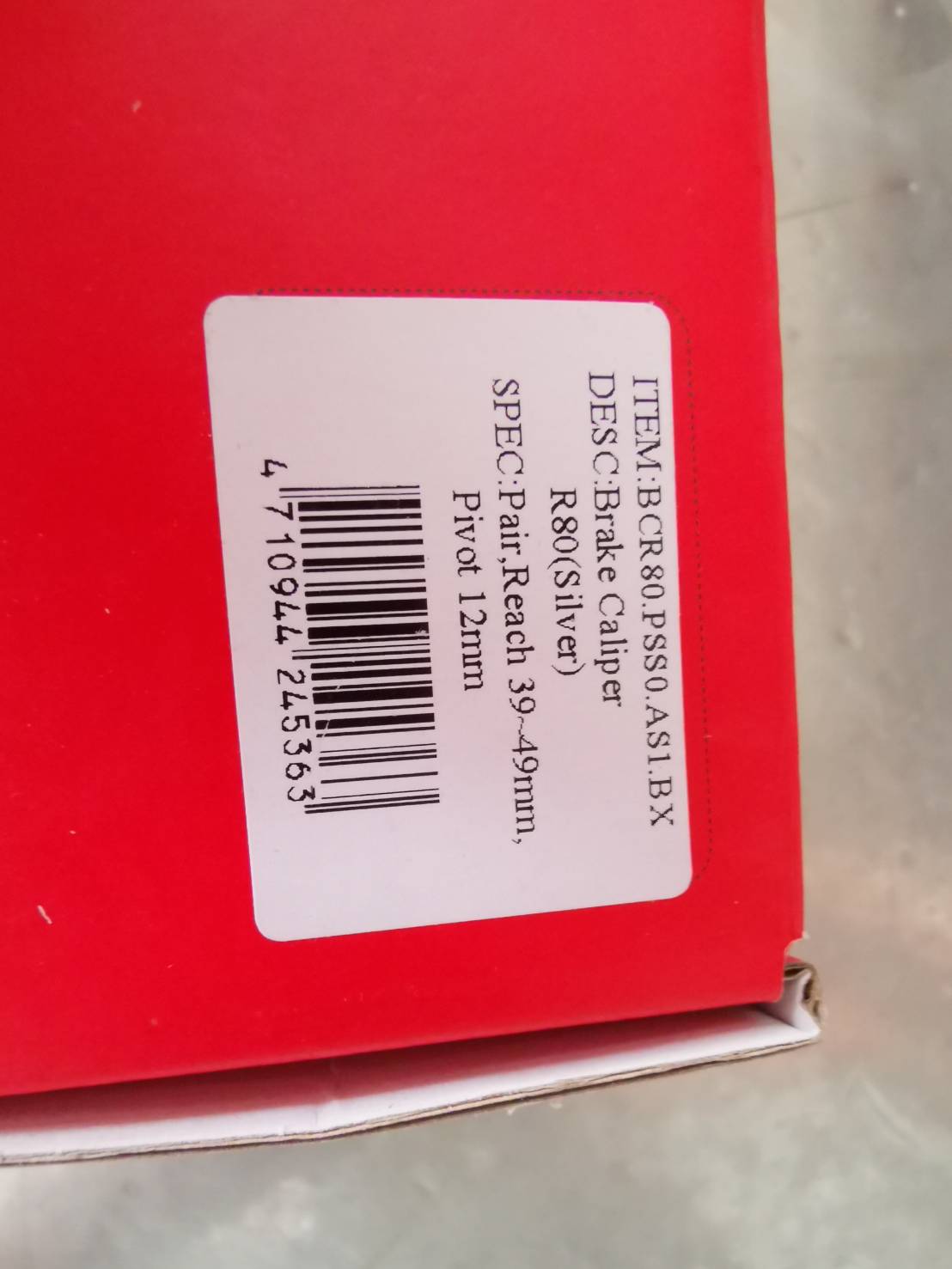 เสือหมอบ ก้ามเบรค เสือหมอบ ซันเรส SUNRACE BCR80 สีเงิน (แพ๊คกล่องเป็นชุดหน้ากับหลัง) Sunrace Brake Calipers W/Qr Front And Rear Set