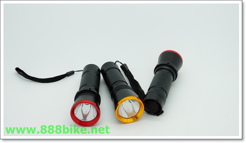 ไฟหน้าจักรยาน 17 Watt ขอบสีแดง ขอบสีทอง LEDSW1