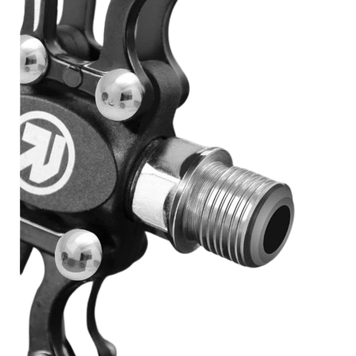 บันไดจักรยาน DAHON Aluminum bearing pedal แกนโครโมลี่ บอดื้อลูมิเนียม ออกแบบให้โปร่ง น้ำหนักเบา เพียง 364 g. ลูกปืนแบริ่งเคลือบสารหล่อลื่น และกันน้ำ