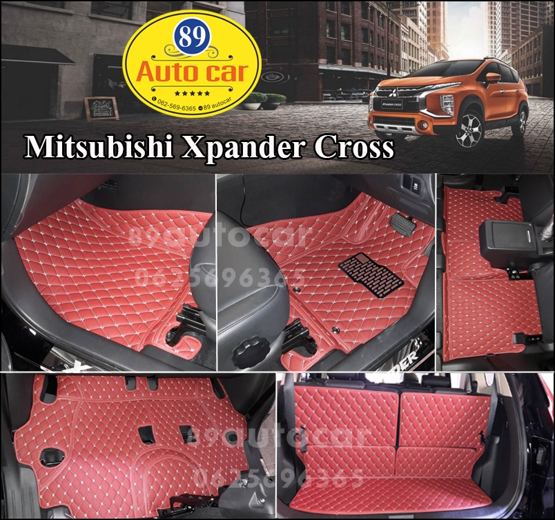 พรม6D ปูพื้นรถยนต์ เข้ารูป Mitsubishi Xpander เข้ารูป