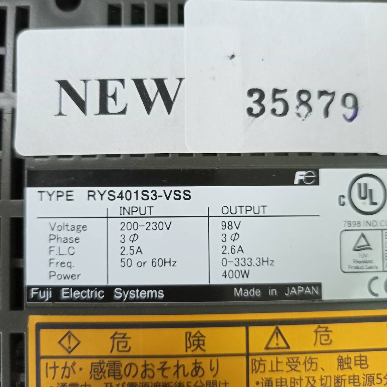 RYS401S3-VSS SERVO DRIVE " FUJI "