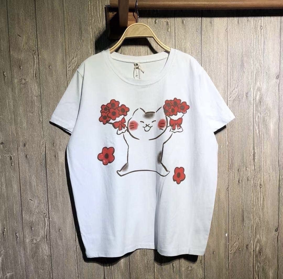 เสื้อยืดสกรีนลายแมว 9am