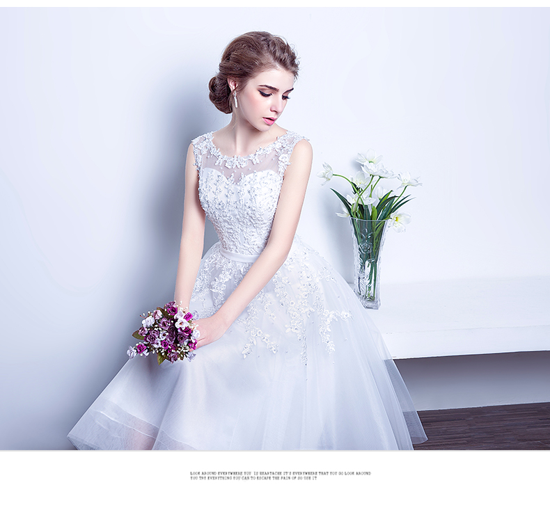 Pro-order เดรสสวย ถ่ายพรีเวดดิ้ง แขนกุด สวยหวานโชว์หลัง (ซิปหลัง)