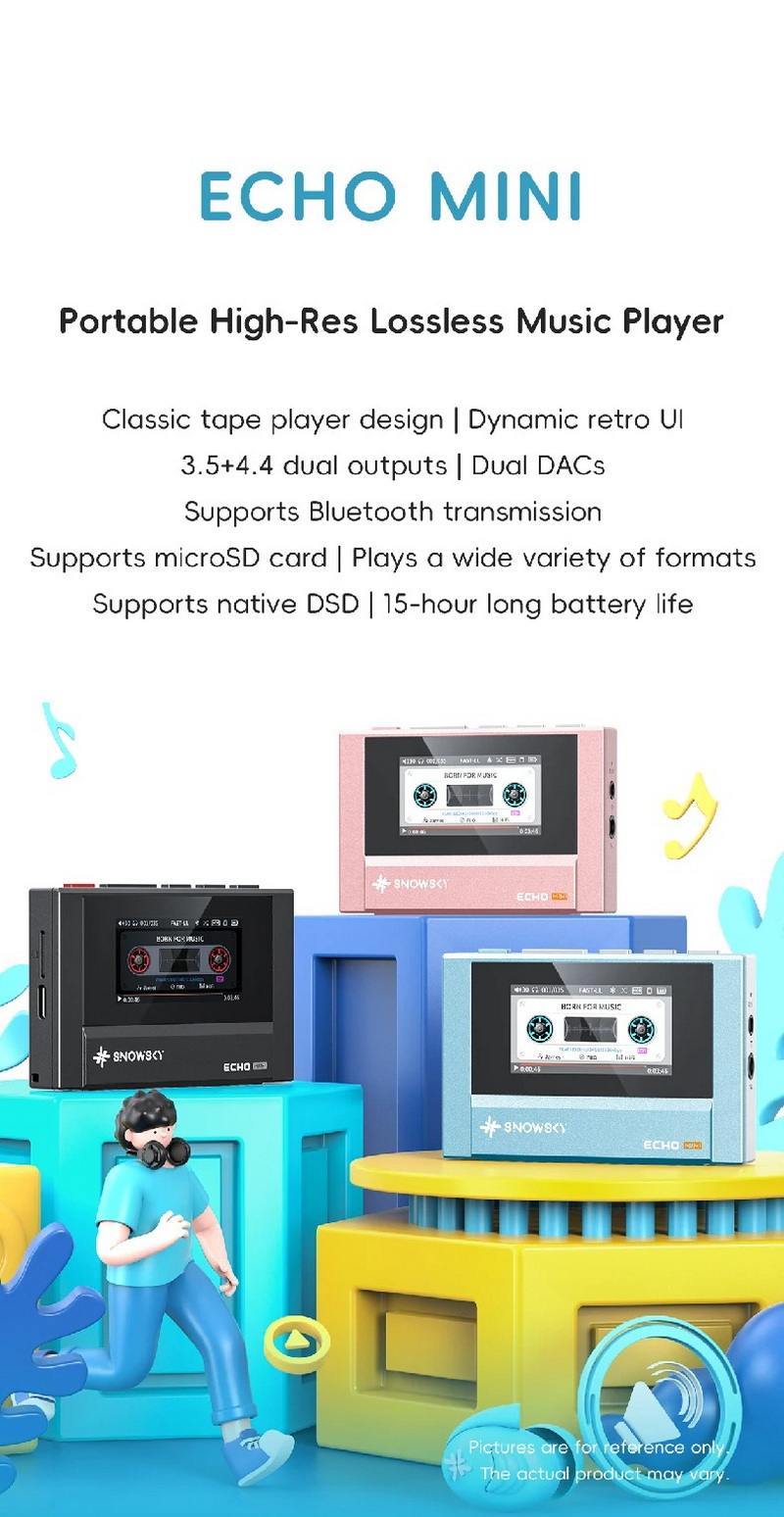 Snowsky Echo Mini DAP เครื่องเล่นพกพา lossless ชิป Dual CS43131 รองรับ Hi-Res ประกันศูนย์ไทย