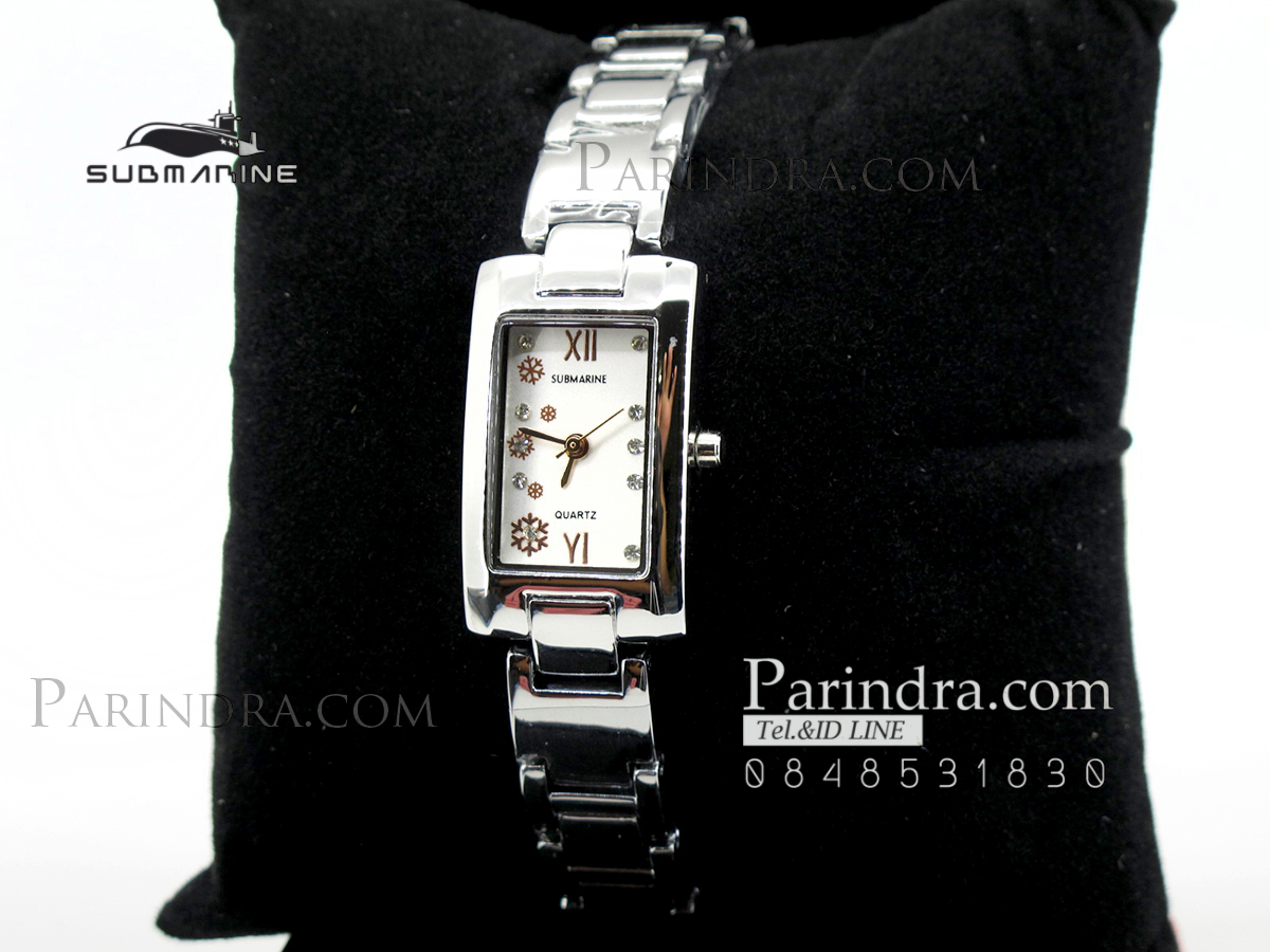 นาฬิกา U.S. submarine รุ่น J060L หน้าปัดสีขาวลาย Pink Gold