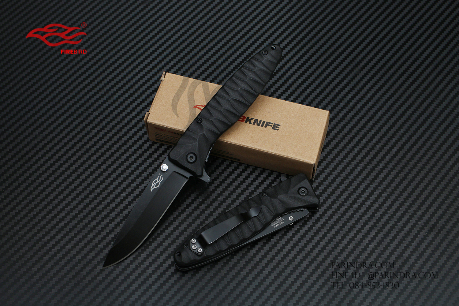 มีดพับ GANZO FIREBIRD F620-B1 ด้ามสีดำ ของแท้ 100%
