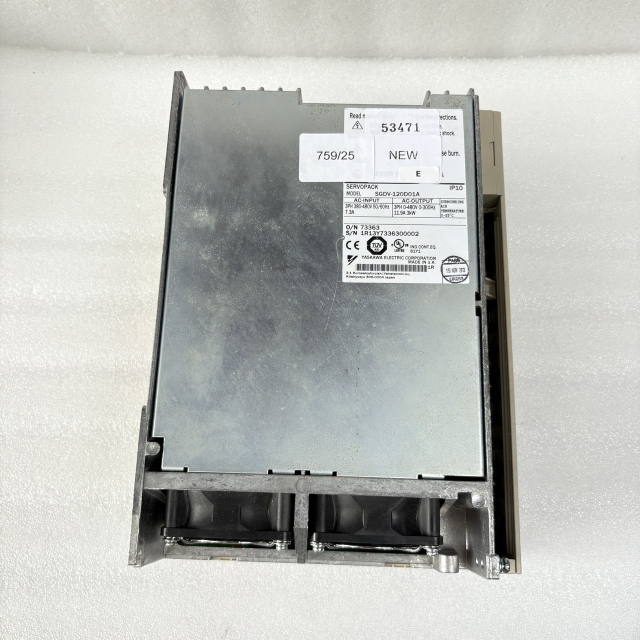 SGDV-120D01A SERVO DRIVE " YASKAWA "