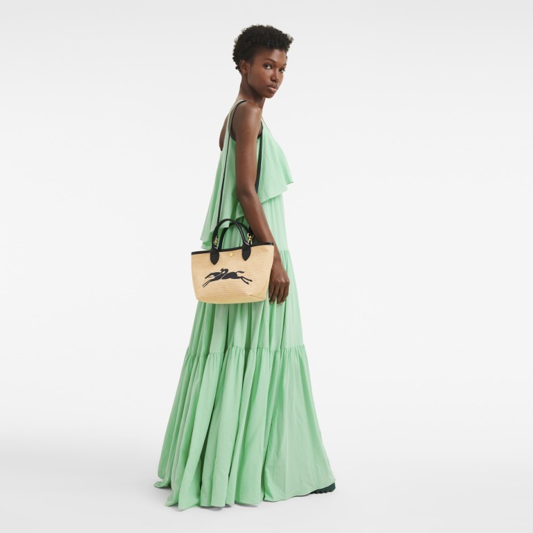 Longchamp Le Panier Pliage Basket bag S สีดำ การันตีของแท้ 100%