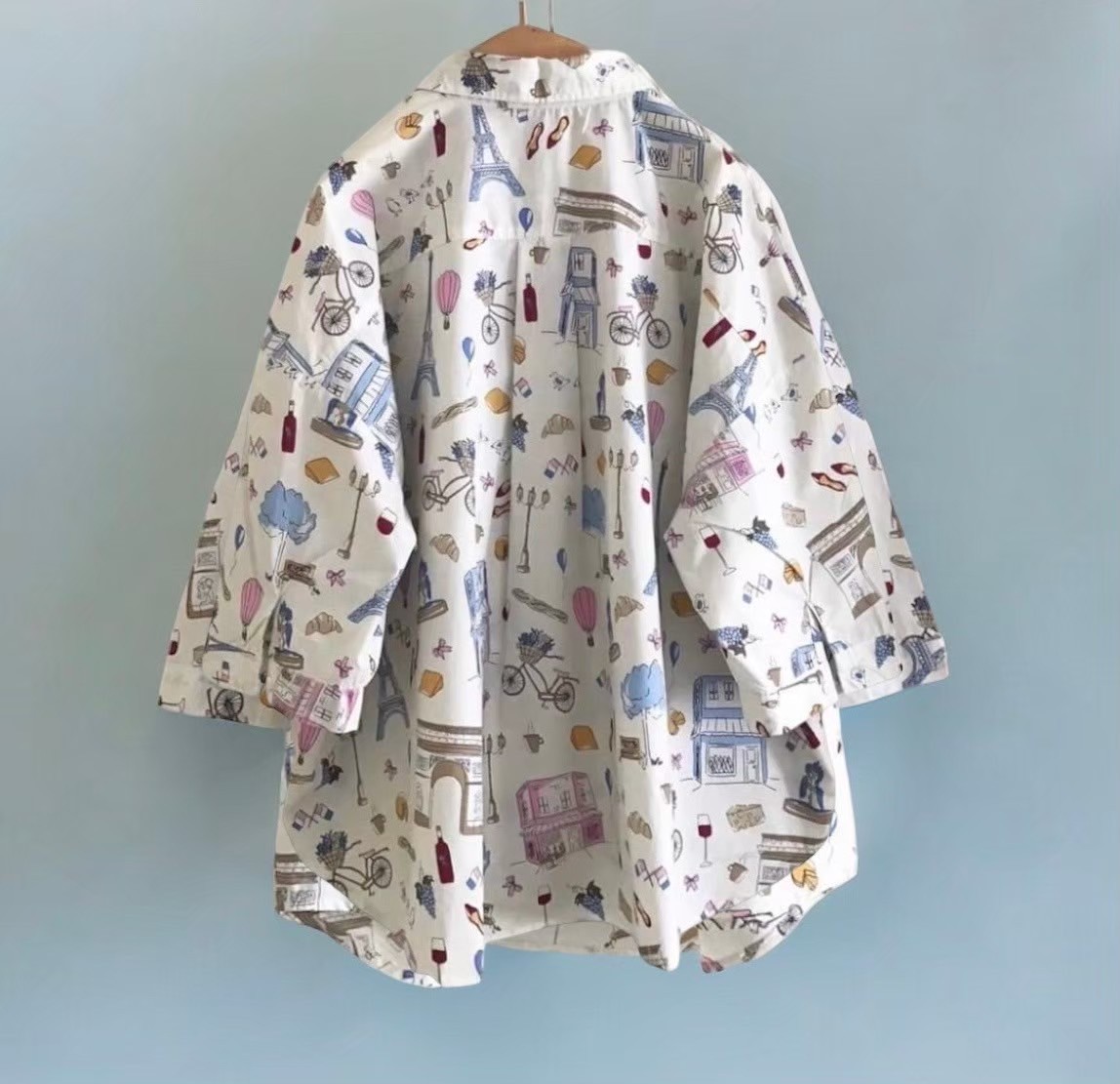 เสื้อผ้าคอตตอนลายพิมพ์