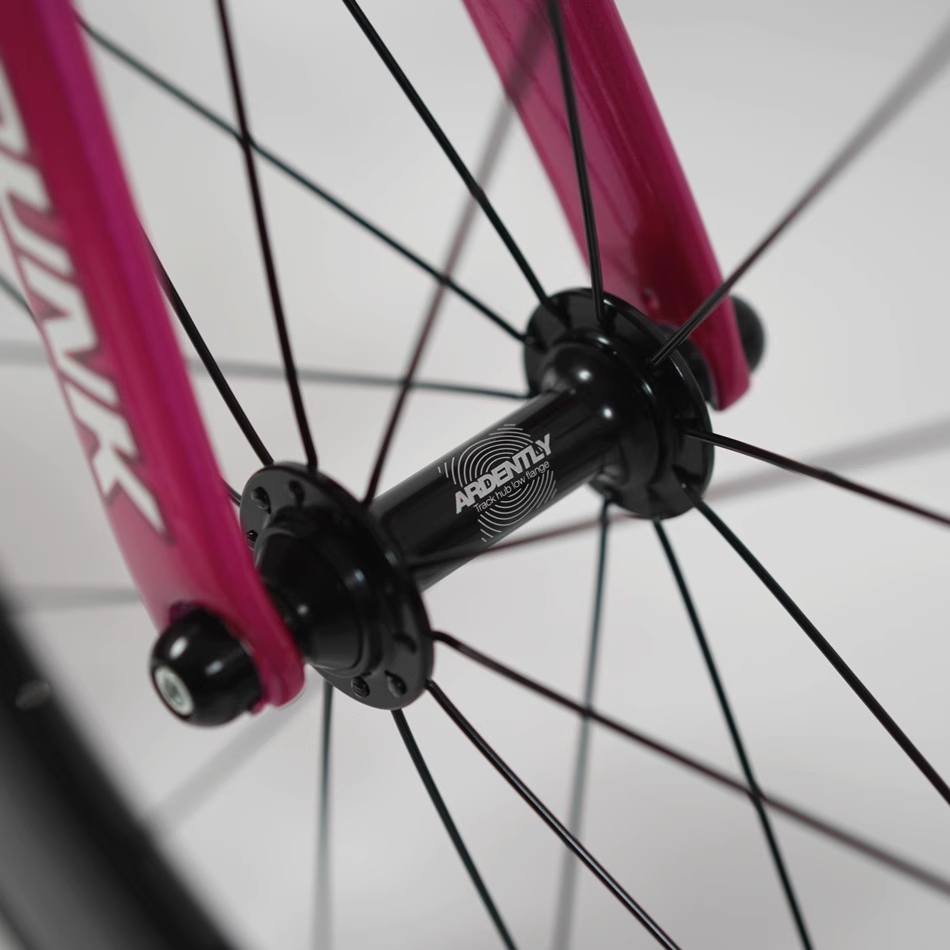 จักรยาน Fixed Gear ARDENTLY PULSE PUNK | ดีไซน์หน้าเอียง อลูมิเนียม 6069 | สั่งทำมือ | ชมพู เหลือง ล้ออลู