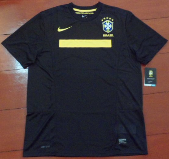 เสื้อฟุตบอล ทีมชาติบราซิล ชุดเยือน ชุดลุยศึกโคปา อเมริกา 2011 ใหม่ L-Size / BRAZIL Football Shirt Away Kit Copa America 2011 Jersey NEW L-Size