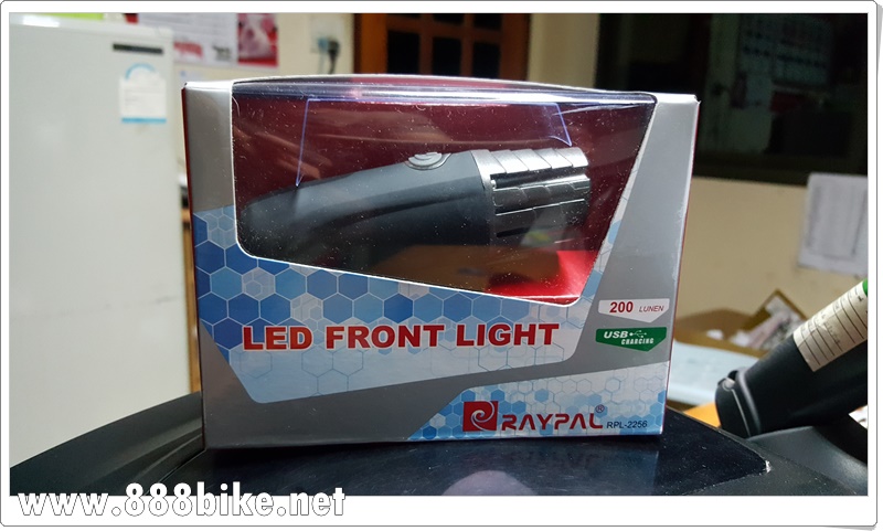 ไฟหน้า RAYPAL ,RPL-2256 USB RECHARG 200 LUMENS