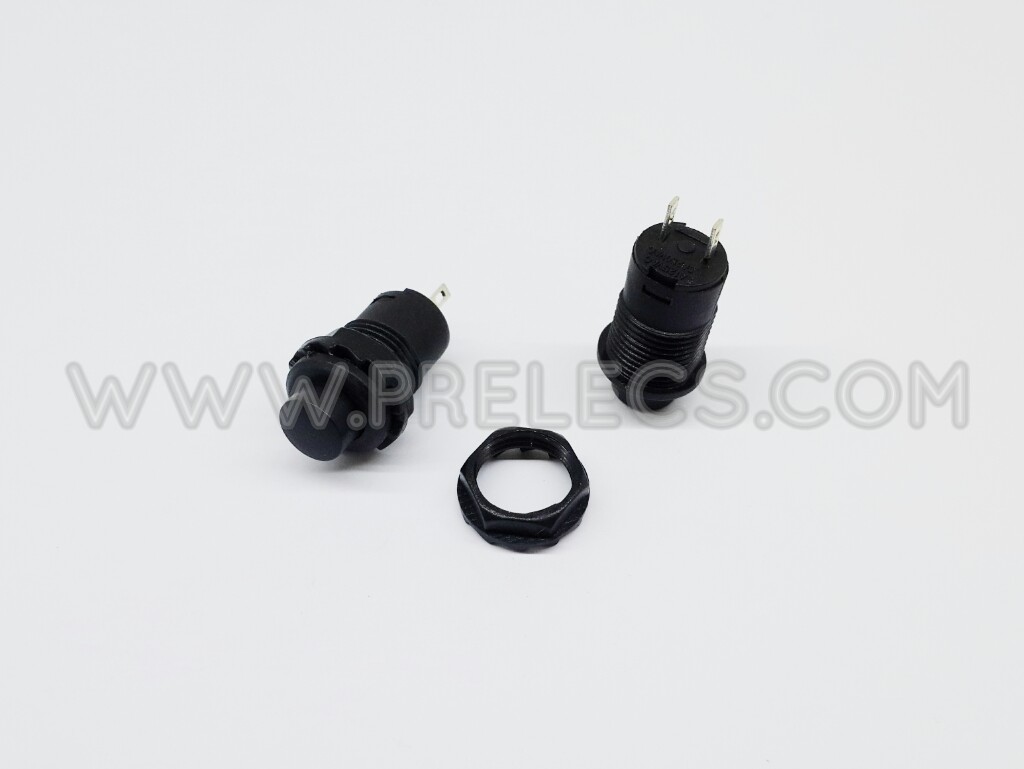 Push button switch กดติดปล่อยดับ สีดำ