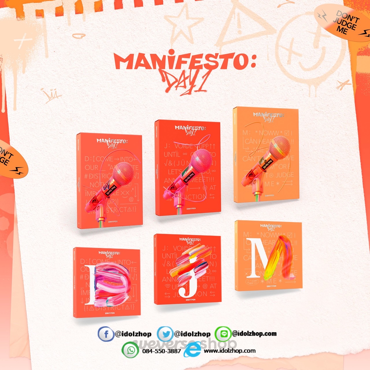 PRE.อัลบั้ม #ENHYPEN - MANIFESTO : DAY 1 Set. 6 Ver. - รอ 14-25 วัน-