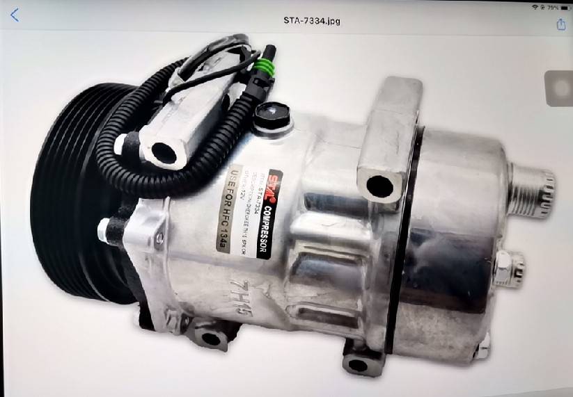 คอมแอร์ จี๊ป เชอโรกี 7H15 6PK O,R / JEEP CHEROKEE 7H15 6PK OR,12 v.(ของใหม่ประกัน 3 เดือน) แบรนด์ STAL