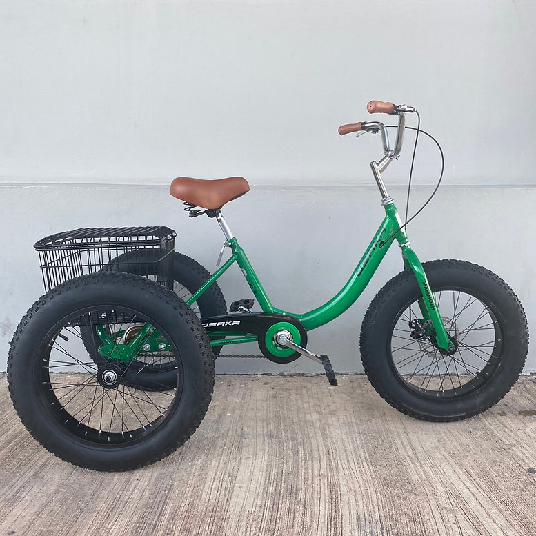 จักรยานสามล้อล้อโต OSAKA MAMMOTH ล้อ 20x4.0 นิ้ว ดิสเบรคหน้า เฟรมไฮเทน ซ่อนสายวงล้ออัลลอย