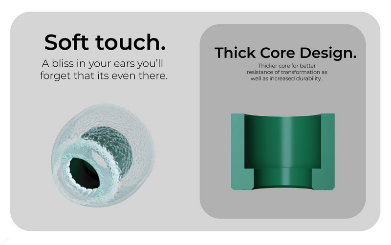 TangZu Tang Sancai จุกหูฟังเอียร์ทิปขั้นสูงสำหรับหูฟังอินเอียร์มอนิเตอร์