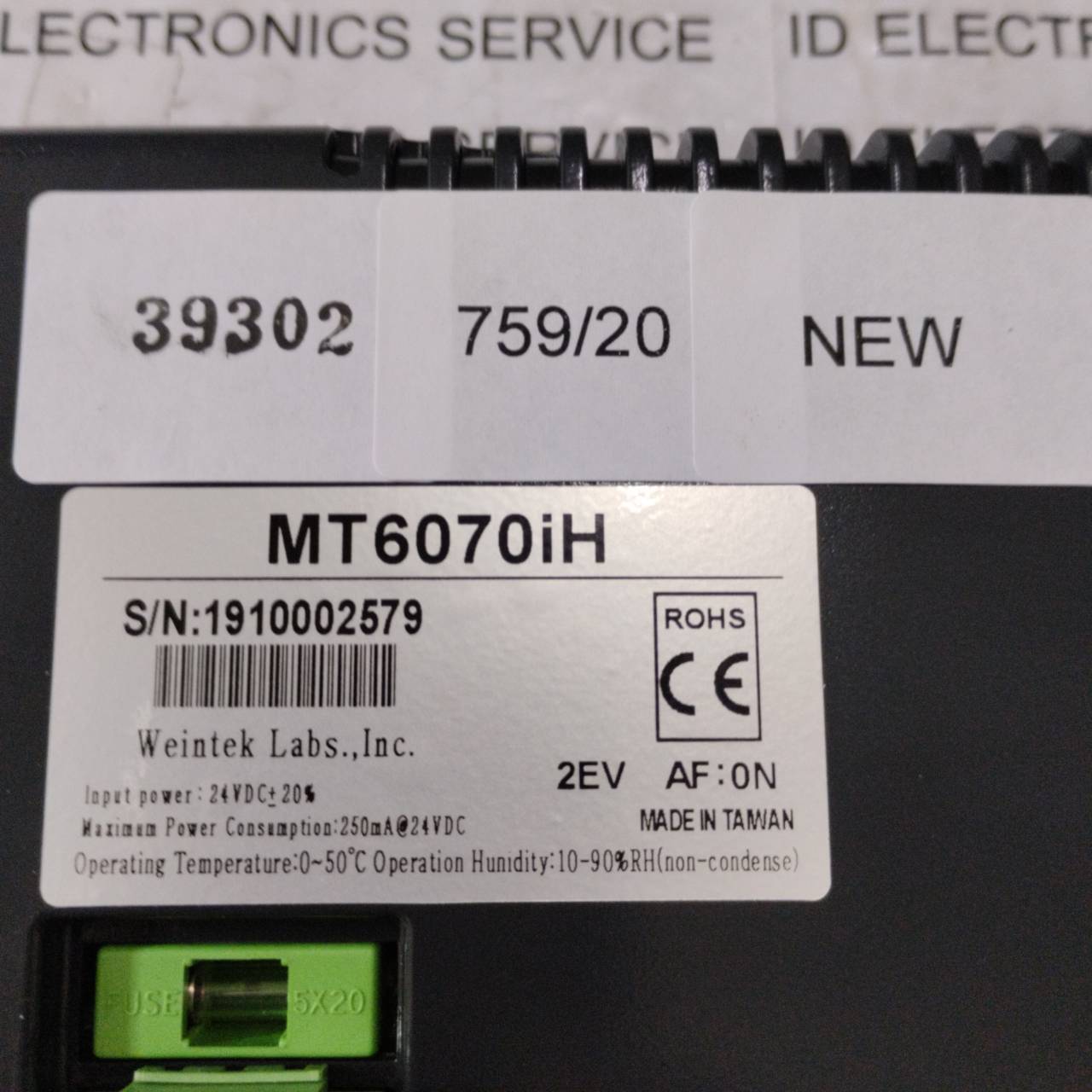 MT6070IH 2EV HMI " WEINTEK "