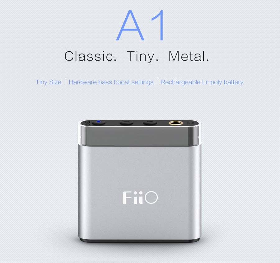 FiiO A1 แอมป์พกพา ขนาดเล็ก ราคาประหยัด เพิ่มเบสและกำลังขับ
