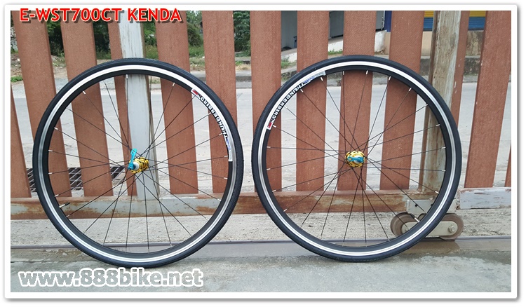 ชุดล้อเสือหมอบ TUNDERBIRD 700C พร้อมยาง KENDA 700X26C ,E-WST700CT