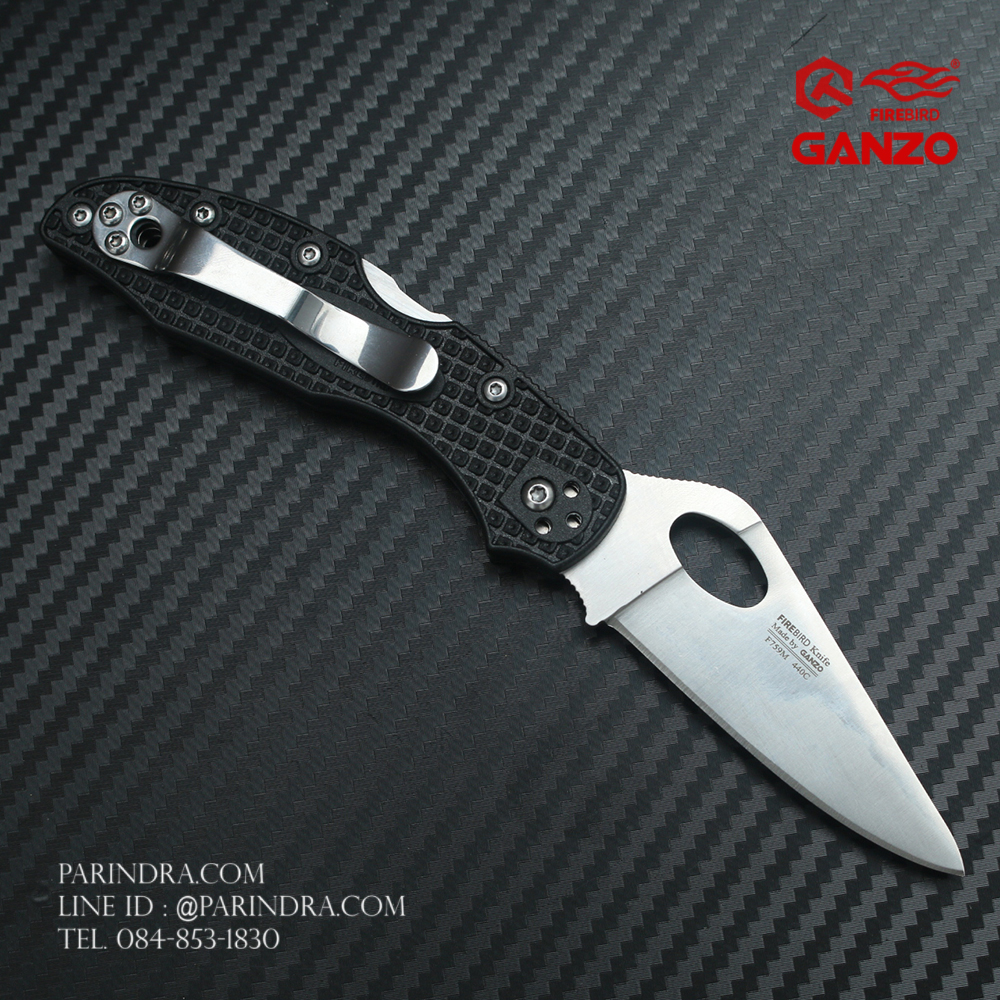 มีดพับ Ganzo กานโซ่ รุ่น F759M-BK สีดำของแท้ 100%